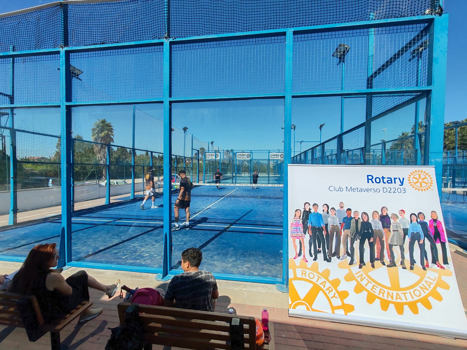Participantes y organización del torneo de pádel